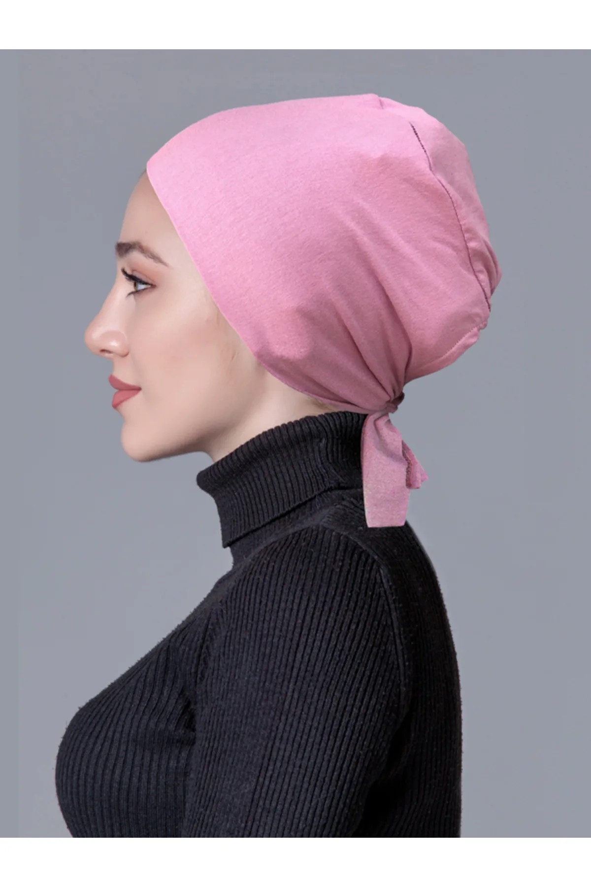 Pembe Likralı Kaymayan Bone