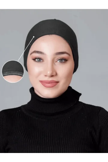 Antrasit Dikişsiz Kaymayan Bone (Likralı) küçük görüntüsü