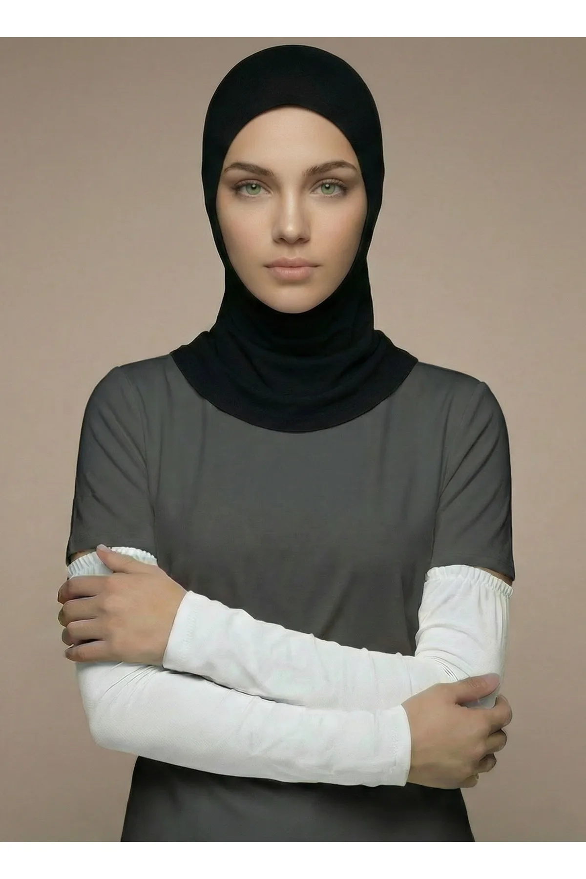 Tesettür Beyaz Kolluk