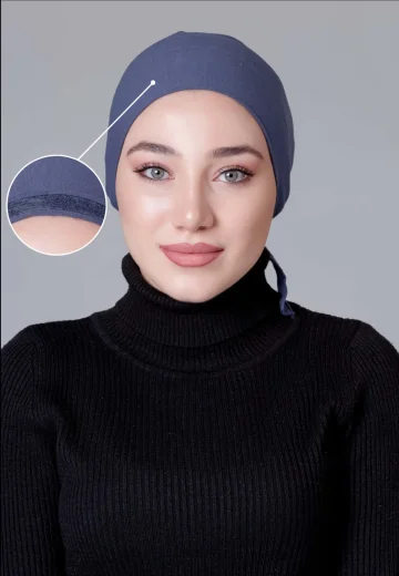 Koyu Gri Dikişsiz Kaymayan Bone (Likralı) küçük görüntüsü