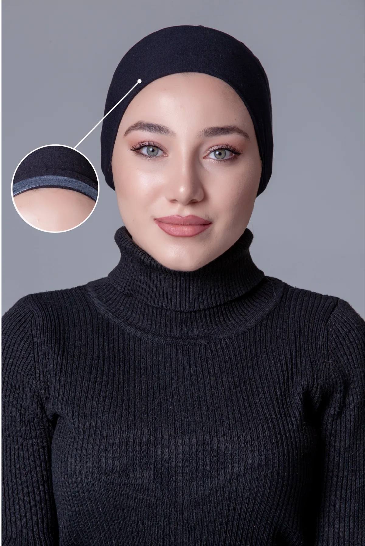 Siyah Bağcıklı Kaymayan Havuz Bonesi